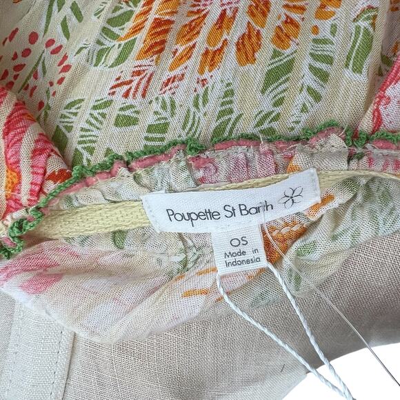 Poupette St‎ Barth Tesorino Mini Dress Floral Print Yellow Marigold One Size - Picture 10 of 15